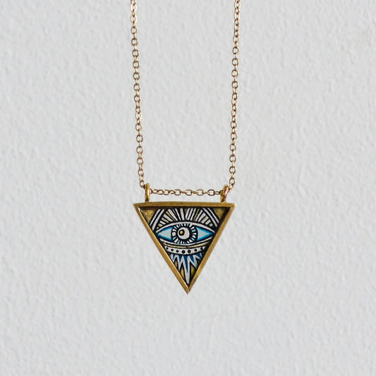 Evil Eye Gold Plated Necklace